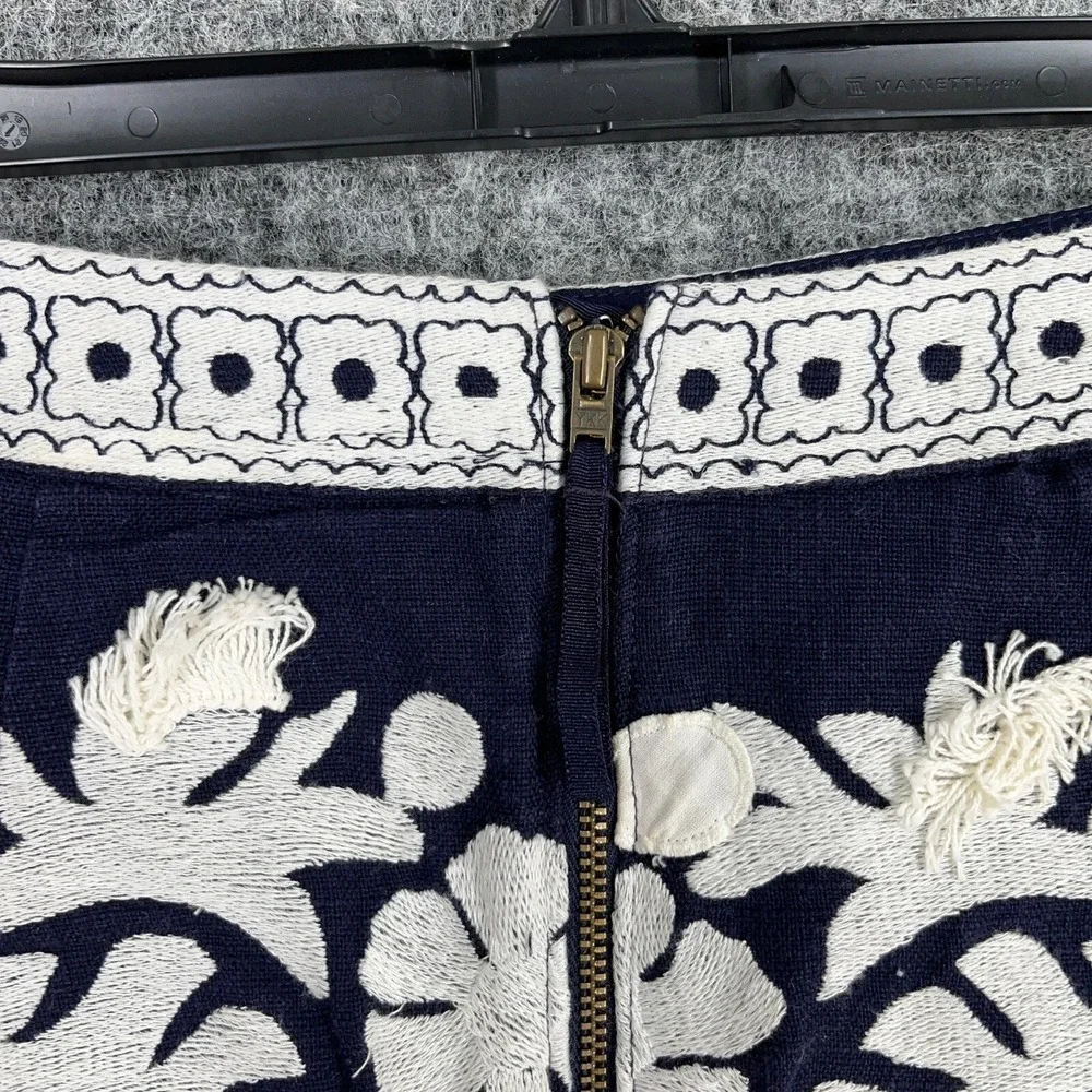 Maeve Skirt Womens Embroidered Mini Boho Chic Textured Cotton Anthropologie‎